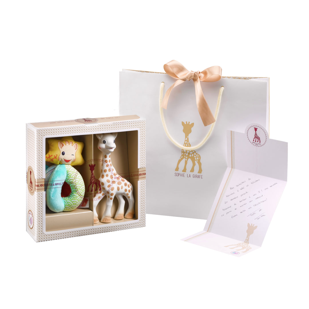 Sophiesticated Sophie and Beads rattle set